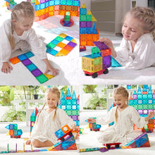 Bild in den Galerie-Viewer laden,Condis Magnetic Building Tiles for Kids 101 pcs, Magnetic Blocks Set Construction STEM Magnets Toys for Children Boys and Girls Age 3 4 5 6 7 Year Old - Condistoys
